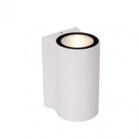 Akra LED Outdoor Wall Light - White