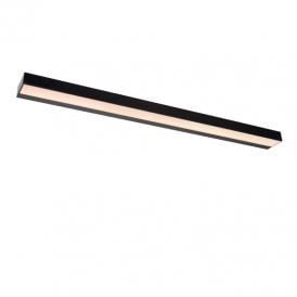 Lucide Alexa 13W Warm White LED Over Mirror Light In Black Finish