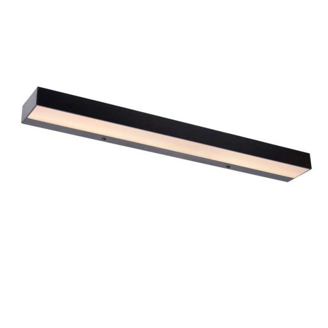 Lucide  Alexa 8W Warm White LED Over Mirror Light In Black Finish