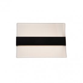 Aline LED Flush Bathroom Wall Light - Transparent