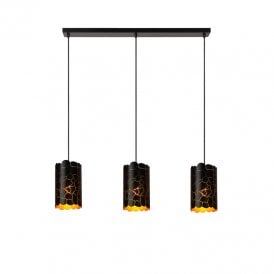 Almelo 3 Light Bar Pendant Light - Black