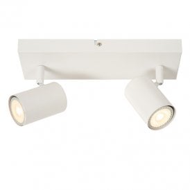 Lucide Amigo 2 Light Ceiling Spotlight Bar - White