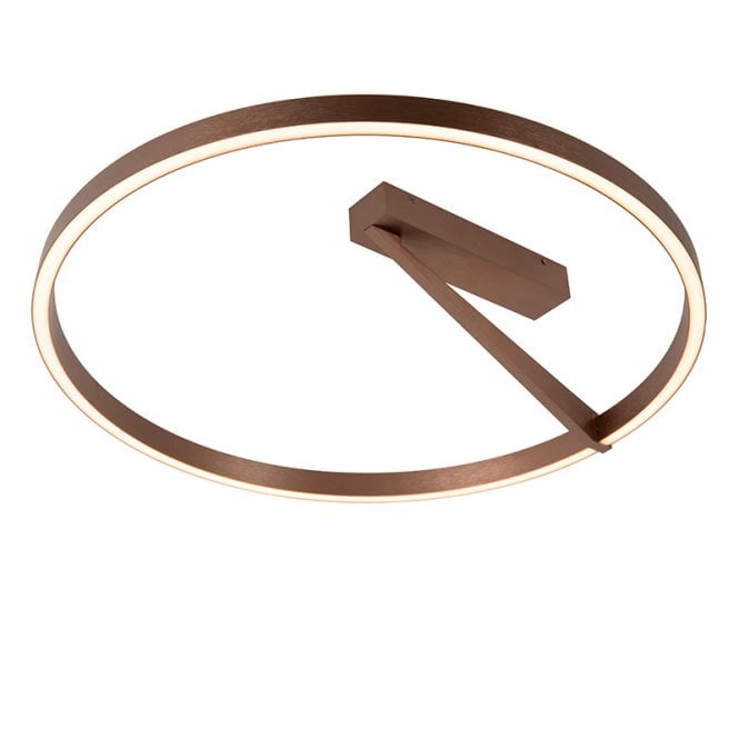 Lucide  Applause 600 LED Flush Ceiling Light with Remote Control - Brown