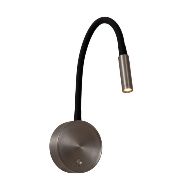 Lucide Asja USB Rechargeable Touch Reading Light - Iron Grey