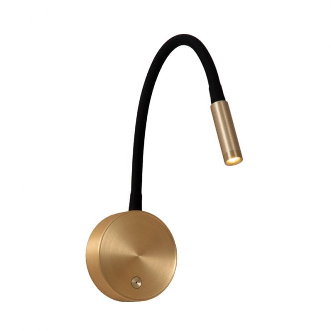 Lucide Asja USB Rechargeable Touch Reading Light - Matt Gold