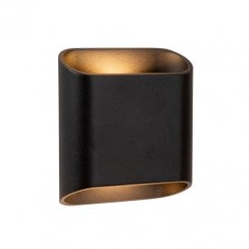 Atila 180 Outdoor Up & Down Wall Light - Black