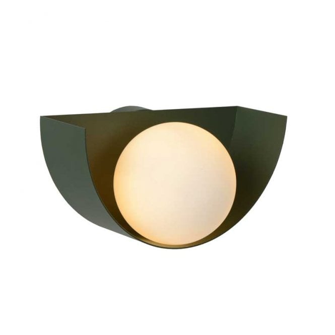 Lucide  Benni Single Light Wall Fitting In Green Finish