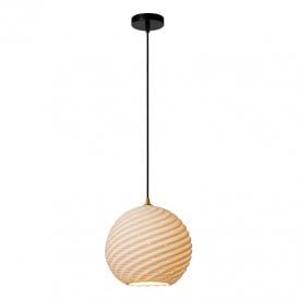 Lucide Bina Porcelain Ceiling Pendant Light - White