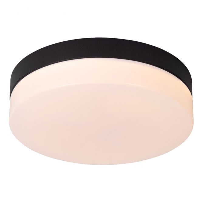 Lucide Biskit 230 LED Bathroom Flush Light - Black
