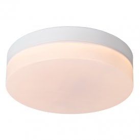 Biskit 230 LED Bathroom Flush Light - White