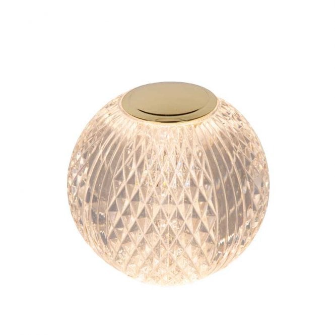 Lucide  Cintra LED Small Table Lamp In Transparent Finish