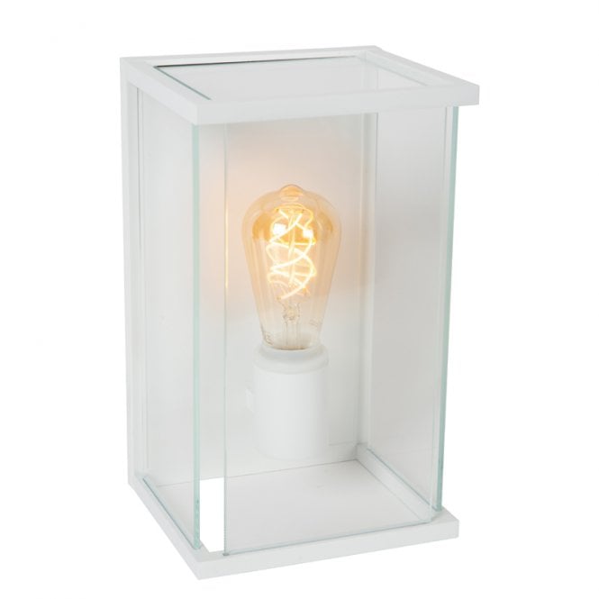 Lucide Claire Half Lantern Outdoor Wall Light - White