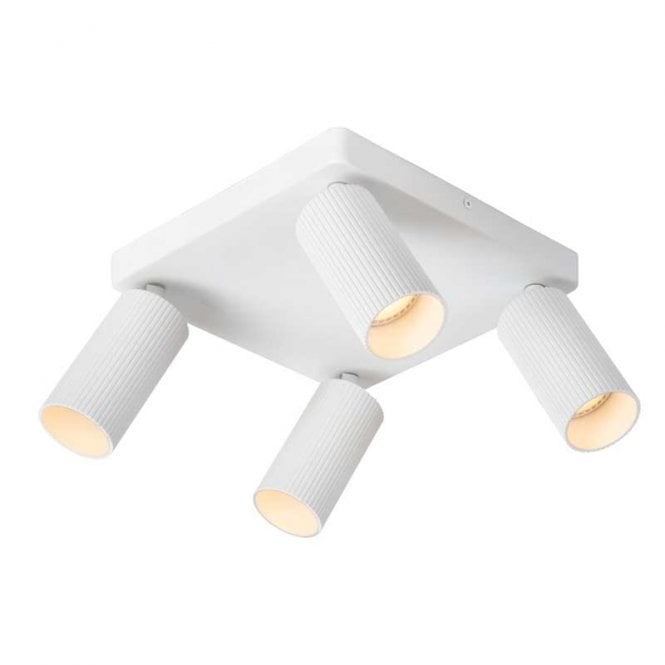 Lucide Clubs 4 Light Bar Spotlight In White Finish