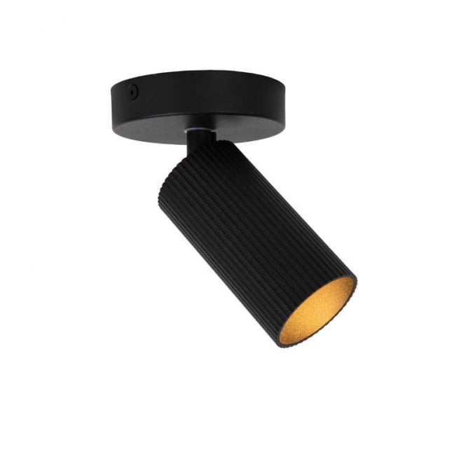 Lucide  Clubs Single Spotlight In Black Finish