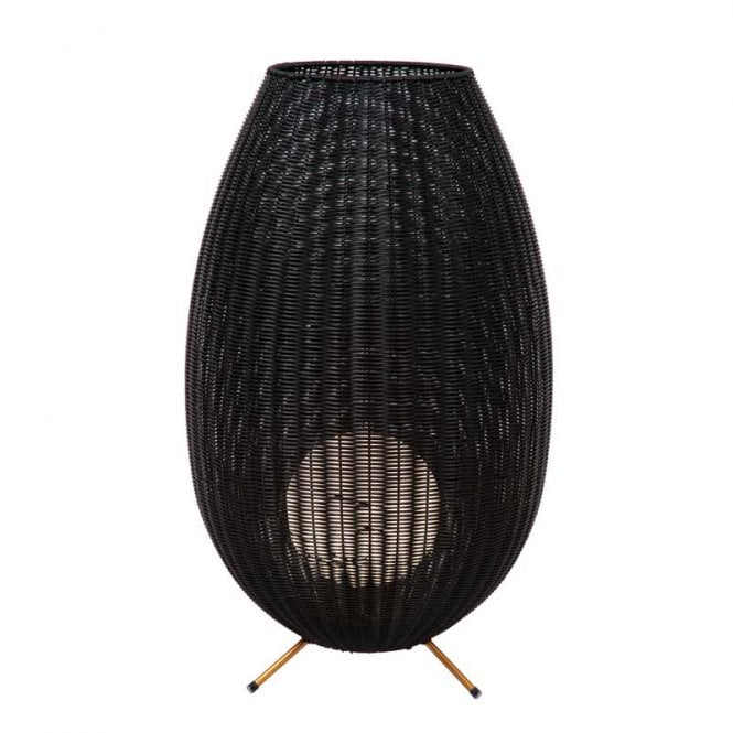 Lucide  Colin Re-Chargeable Outdoor Floor Light In Black Finish