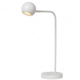 Lucide Comet LED Touch Table Lamp In White Finish