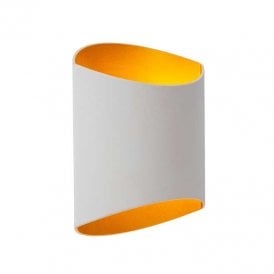Lucide Diletta Single Light Up & Down Wall Fitting In White Finish