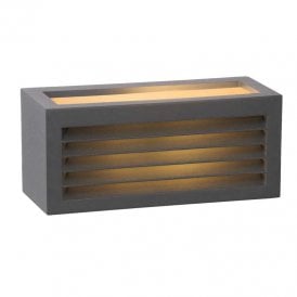 Lucide Dimo Single Light Outdoor Up & Down Wall Light in Anthracite Finish