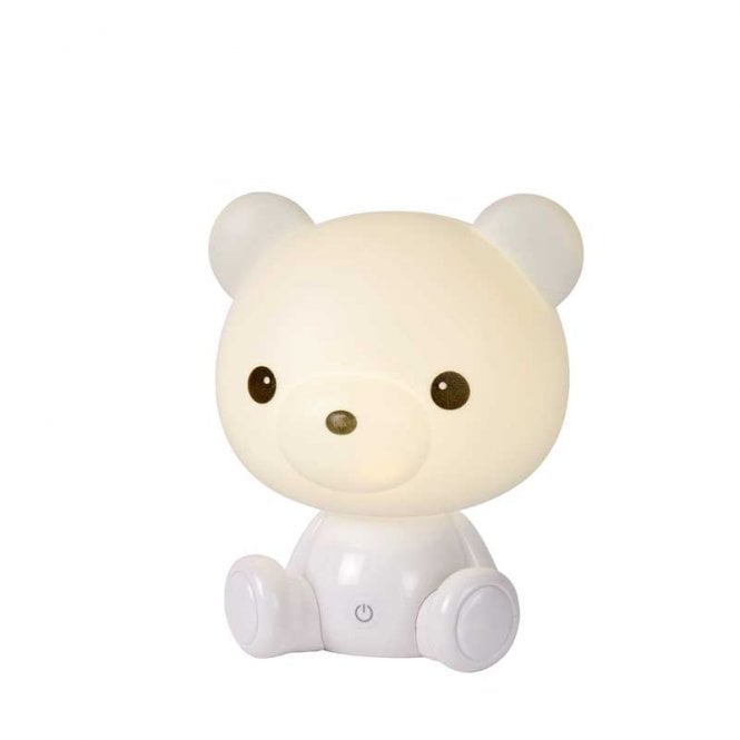 Lucide Dodo LED Teddy Bear Table Lamp In White Finish