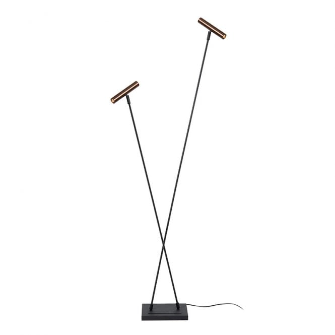 Lucide  Duarte Touch Floor Lamp - Brown