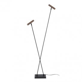 Lucide Duarte Touch Floor Lamp - Brown