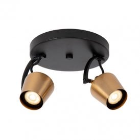 Emile 2 Light Spotlight Plate - Matt Gold
