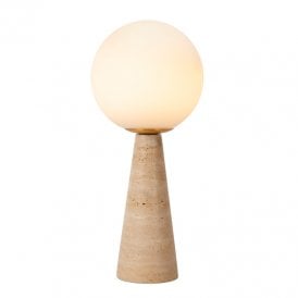 Evin Table Lamp - Travertine