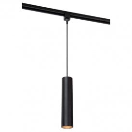 Lucide Floris 1 Circuit Track Pendant Light In Black Finish