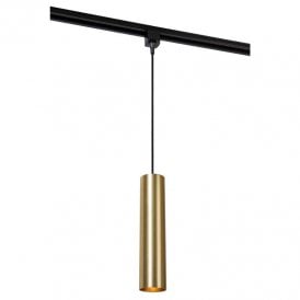 Lucide Floris 1 Circuit Track Pendant Light In Matt Gold Finish