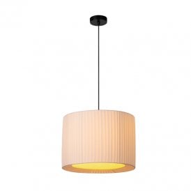 Fold Single Light Ceiling Pendant - White