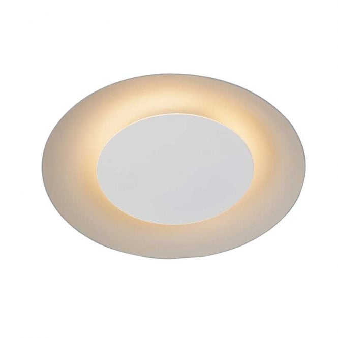 Lucide Foskal LED Flush Ceiling Fitting In White Finish