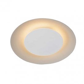Lucide Foskal LED Flush Ceiling Fitting In White Finish