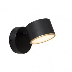Gian LED Single Spotlight - Black