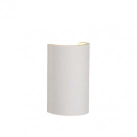 Lucide Gipsy Single Light Round Up & Down Wall Fitting In White Finish