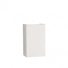 Lucide Gipsy Single Light Square Up & Down Wall Fitting In White Finish