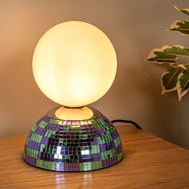 Lucide  Glitzer Glass Table Lamp - Blue