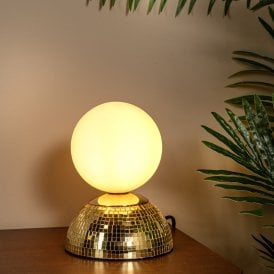 Lucide Glitzer Glass Table Lamp - Gold