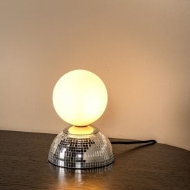 Lucide Glitzer Glass Table Lamp - Silver