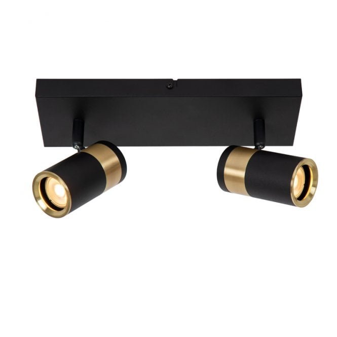Lucide Gorik 2 Light Spotlight Plate - Black