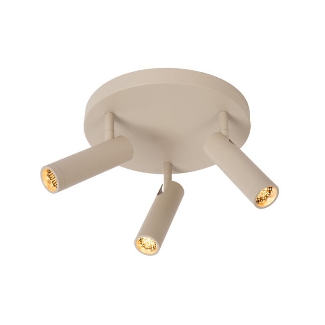 Lucide Grado 3 Light Spotlight Plate - Taupe