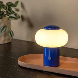 Lucide Gustav LED USB Rechargeable Table Lamp - Blue