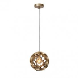 Hannelore Single Light Ceiling Pendant - Matt Gold