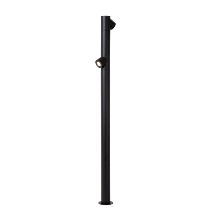 Lucide Ibamba 2 Light Outdoor Bollard Light - Black