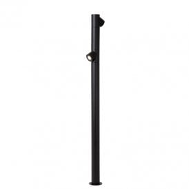 Ibamba 2 Light Outdoor Bollard Light - Black