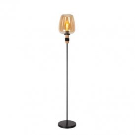 Lucide Ilona Single Light  Floor Lamp In Amber Finish