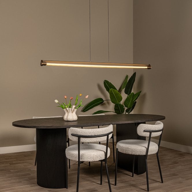 Lucide  Janderin LED Bar Ceiling Pendant Light with Motion Switch - Champagne