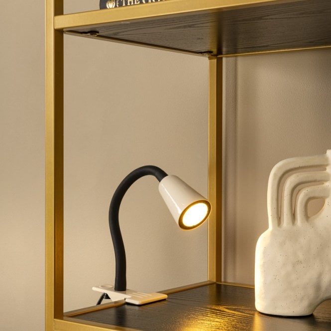 Lucide  Jasper Clamp Desk Light - Cream