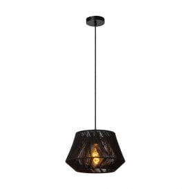 Jessica Single Light Ceiling Pendant - Black