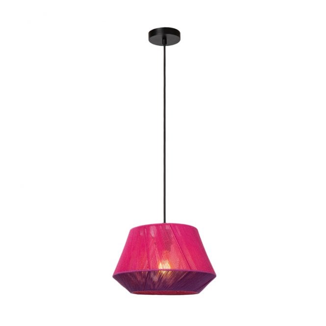 Lucide Jessica Single Light Ceiling Pendant - Pink