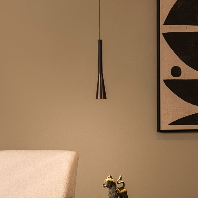 Lucide Joakim LED Ceiling Pendant Light - Brown